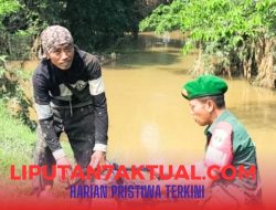 Babinsa Koramil 14/Panongan Dampingi Pompanisasi Pengairan Lahan Pertanian.