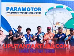 Kontingen Dari Banten Berhasil Raih Emas Pertama di PON dari Cabang Paramotor