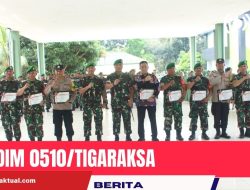Dandim 0510/Tigaraksa Berikan Penghargaan Kepada 7 Babinsa Berprestasi