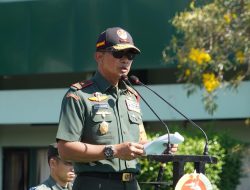 Komandan Korem 084/Bhaskara Jaya Memimpin Apel Gelar Pasukan Pengamanan VVIP Rencana Kunker Wakil Presiden RI.