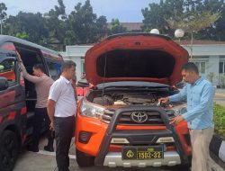 KBO Sat Reskrim Dampingi Anggota dalam Pengecekan Kendaraan Dinas Polresta Tangerang