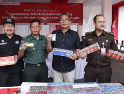 Polresta Tangerang Hadiri Pemusnahan Barang Bukti Sitaan Negara di Kejari Kabupaten Tangerang