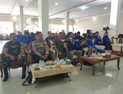 Jajaran Koramil 01/Teluknaga Dan Polsek Teluknaga Hadiri Pelantikan Pengurus KNPI Teluknaga