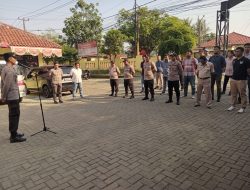 Kapolsek Panongan Memimpin Apel Pagi dan Menyampaikan Arahan serta Penekanan.