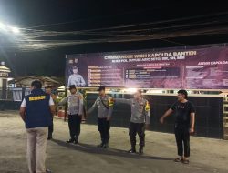 Kanit Reskrim Memimpin Apel Malam untuk Kesiapan Cipta Kondisi di Balaraja.