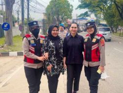 Polwan Sat Reskrim Polresta Tangerang Berperan dalam Pengamanan Deklarasi Damai Pilkada 2024