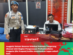 Anggota Satuan Reserse Kriminal Polresta Tangerang Diawasi oleh Bagian Pengawasan Profesionalisme Anggota (Sie Propam) ketika Menjalankan Tugas Sehari-hari.