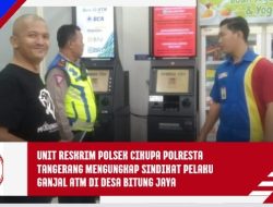 Unit Reskrim Polsek Cikupa Polresta Tangerang Mengungkap Sindikat Pelaku Ganjal ATM di Desa Bitung Jaya