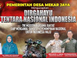 Pemerintah Desa Mekar Jaya Mengucapkan Selamat HUT TNI Ke-79