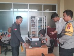 Anggota Sat Reskrim Melengkapi Data Diri di Bagian SDM Setelah Apel Pagi
