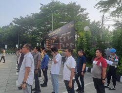 Anggota Sat Reskrim Mengikuti Apel Pagi dan Pengecekan Data Diri Melalui Aplikasi SIPP