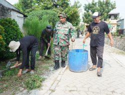 Masjid Nurul Fatah menjadi fokus kegiatan Karyabakti dalam rangka memperingati HUT TNI yang ke-79   
