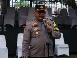 Polresta Tangerang Mengadakan Apel Pengamanan Panggung Hiburan HUT Kabupaten Tangerang ke-392