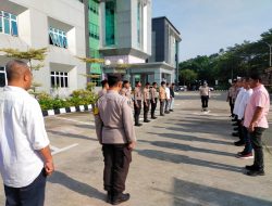 Apel Serah Terima Piket Satfung di Polresta Tangerang