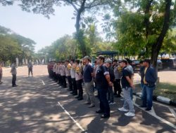 Anggota Sat Reskrim Ikuti Apel Pengamanan Aksi Unjuk Rasa FORMATUR di Kantor DPRD Kab. Tangerang
