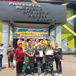 Srikandi dari Desa Mekar Jaya Mewakili Koramil 14/Panongan dan Meraih Juara 3