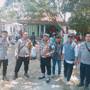 Pengamanan Kampanye Cawagub Banten di Darkum Polsek Mauk Tangerang