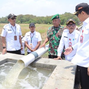 Kasat Binmas Polresta Tangerang Hadiri Peresmian Pembangunan Jaringan Irigasi Permukaan D.I Kemiri