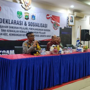 Polsek Kembangan Bersama 3 Pilar Gelar Deklarasi Anti Tawuran, Ratusan Pelajar Ikut Sosialisasi Kenakalan Remaja