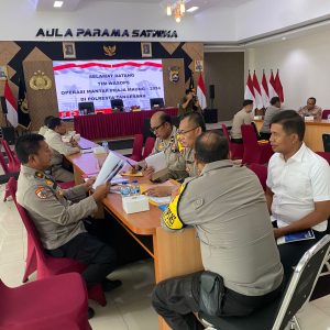 KBO Sat Reskrim Ikuti Kegiatan Wasops Operasi Mantap Praja Maung 2024