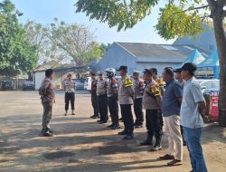 Anggota Sat Reskrim Ikut Apel Pengamanan Kegiatan Kampanye Tatap Muka di Rajeg