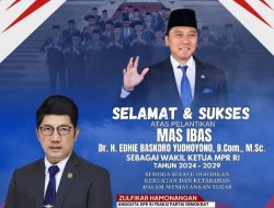 Bang Zul, Mengucapkan Selamat dan Sukses kepada Mas Ibas sebagai Wakil Pimpinan MPR RI 2024-2029