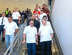 Pjs Wali Kota Tangsel Mendampingi Menhub meresmikan Peningkatan Fasilitas Stasiun Jurang Mangu