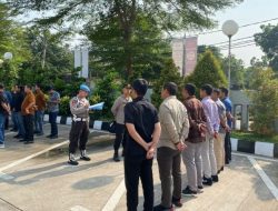 Perwira Sat Reskrim Lakukan Pengawasan Ketat pada Apel Satker   