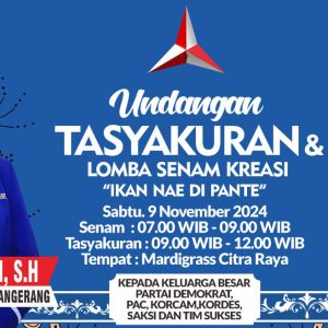 Thendean sebagai Anggota DPRD Kabupaten Tangerang dan lomba senam kreasi “Ikan Nae di Pante”