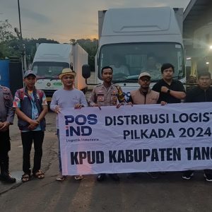 Kawal logistik pemilu dari Gudang KPU menuju PPK Kecamatan Sindang Jaya