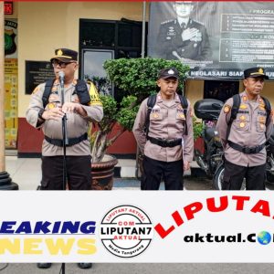 Kapolsek AKP Dikie Wahyudi Memimpin Apel Gelar Pasukan Pengamanan Pemilukada 2024 di Kecamatan Neglarasi