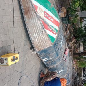 PT GDS Kerjasama Dengan FPRB Untuk Membuat Perahu Sebagai Antisipasi Banjir