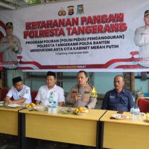 Dukung Gerakan Ketahanan Pangan Program Asta Cita Presiden RI, Polresta Tangerang Sebar Benih Ikan