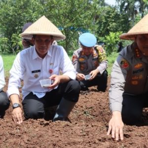 Dukung Ketahanan Pangan Nasional, Kapolresta Tangerang Luncurkan Gugus Tugas Polri dengan Menanam Jagung   