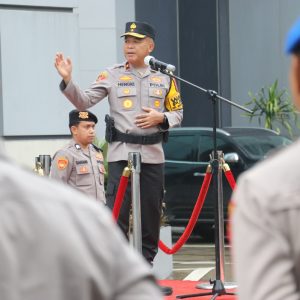 Wakapolda Banten Pimpin Apel Pagi Sampaikan Terima Kasih dan Berikan Pesan kepada Personel Polresta Tangerang