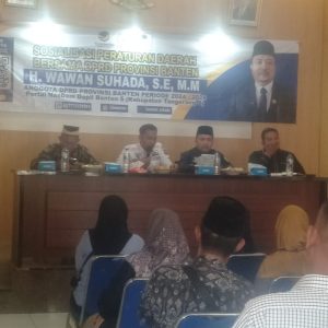 H. Wawan Suhada S.E, M.M, Anggota DPRD Provinsi Banten Komisi IV, menyatakan bahwa “Menjaga dan Memelihara Itu Juga Utama.”