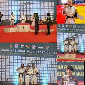 Bripda Maria Berlianda Harumkan Nama Polres Gresik di Kejuaraan Nasional Judo Kasad Cup XV 2024