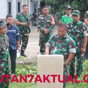 Dandim 0429/Lamtim Mendampingi Tim Irutben Itdam II/Sriwijaya Tinjau Hasil Pembangunan Fisik Oplah
