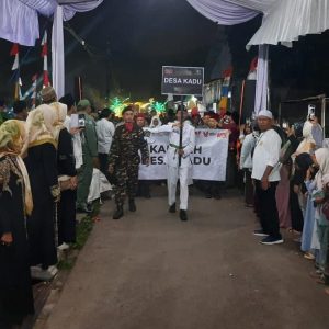 Babinsa Memantau Pengamanan Pembukaan MTQ Tingkat Kecamatan Curug   