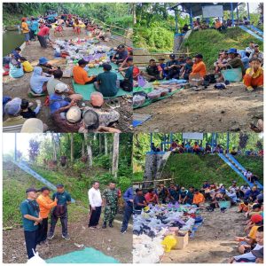 Komsos Danramil Garum Bersama Poktan Rukun Lestari Dalam Rangka Syukuran Tanam Padi