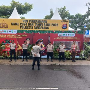 Apel Pengamanan Pospam Alun-Alun Tigaraksa OPS Lilin Maung 2024