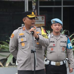 Wakapolresta Tangerang Pimpin Apel Pagi, Tekankan Pengamanan Humanis Pada Aksi Unras