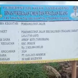 Pekerja Proyek PT Oja Jaya Makmur di Periuk Tangerang, Diduga Langgar UU Ketenagakerjaan
