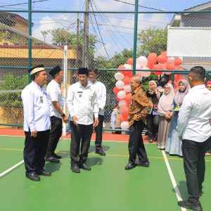 Pj Walikota Tangerang Resmikan Lapangan Futsal di Jatake Jatiuwung Tangerang 