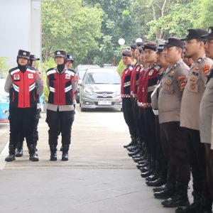 Kabag OPS Polresta Tangerang Pimpin Apel Pengamanan Aksi Unjuk Rasa di Kantor ATR BPN Kabupaten Tangerang 