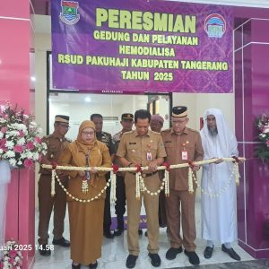 Gedung Hemodialisa di RSUD Pakuhaji Di Resmikan Oleh Pj Bupati