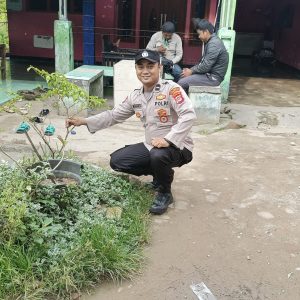 Aipda Antariksa SH,Ajak Warga Dukung Ketahanan Pangan Dengan Pemampaatan Lahan Pangan Bergizi   