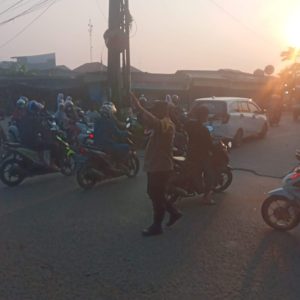 Dengan Strong Point pagi, Wujud Nyata Pelayanan Polri Kepada Masyarakat   