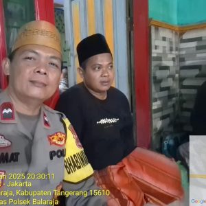 Aipda Rahmat Menghadiri Acara Khaul Warga Binaannya di Desa Kubang Kecamatan Sukamulya    