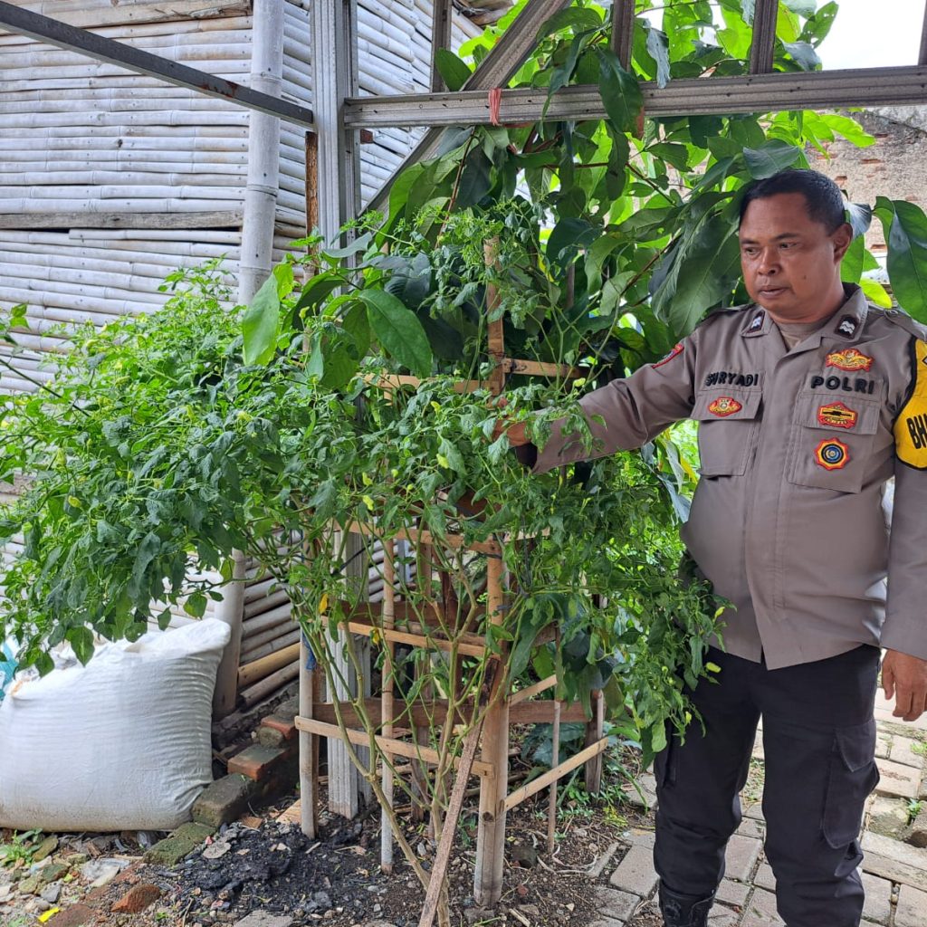 Bhabinkamtibmas Desa Kosambi Aiptu Suryadi Gelar Program Kapolda Banten Poliran dan Pendataan Pekarangan Lestari
